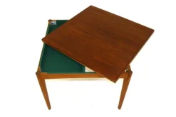 Discount Pamono Teak Game Table, Denmark, 1960s