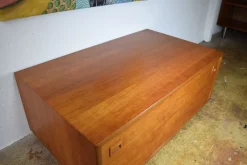 Pamono Teak Hifi Lowboard, Denmark, 1960s