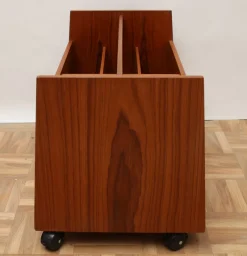 Pamono Teak Magazine Rack by Rolf Hesland for Bruksbo, 1960s><noscript><img width=