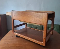 Pamono Teak Multifunction Serving Bar Cart, Denmark 1960s><noscript><img width=