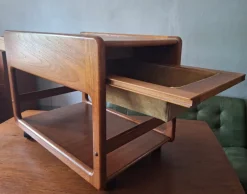 Pamono Teak Multifunction Serving Bar Cart, Denmark 1960s><noscript><img width=