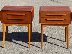 Sale Pamono Teak Nightstands with Oak Legs attributed to Johannes Andersen, 1964, Set of 2