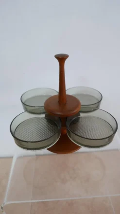 Online Pamono Teak Rotating Lazy Susan from Digsmed, Denmark, 1970s