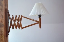 Pamono Teak Sconce by Kaare Klint for Le Klint, 1960s><noscript><img width=