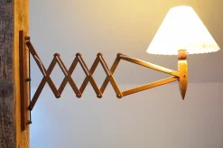 Pamono Teak Sconce by Kaare Klint for Le Klint, 1960s><noscript><img width=