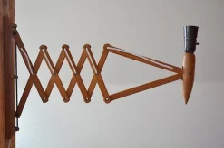 Pamono Teak Sconce by Kaare Klint for Le Klint, 1960s><noscript><img width=