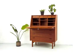 Pamono Teak Secretary Desk from Bernhard Pedersen & Søn, 1960s> Secretaires