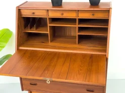 Pamono Teak Secretary Desk from Bernhard Pedersen & Søn, 1960s><noscript><img width=