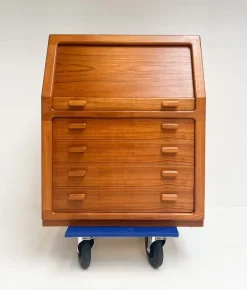 Pamono Teak Secretary from Dyrlund, 1960s><noscript><img width=