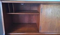 Outlet Pamono Teak Secretary with Drawers and Hidden Mirror from AG Aarhus, Denmark, 1960s