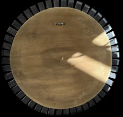 Hot Pamono Teak Segmented Circular Mirror