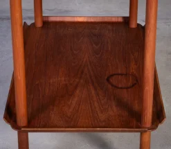 Pamono Teak Serving Bar Cart by Poul Hundevad, 1960s><noscript><img width=