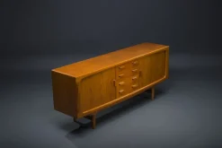 Pamono Teak Sideboard by Johannes Andersen for CFC Silkeborg, 1960s><noscript><img width=