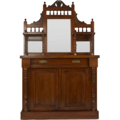 Sale Pamono Teak Sideboard with Mirror, Early 1900s