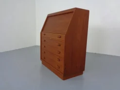 Pamono Teak Tambour Secretary from Dyrlund, 1960s><noscript><img width=