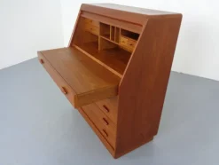 Pamono Teak Tambour Secretary from Dyrlund, 1960s><noscript><img width=