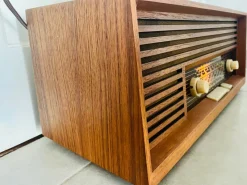 Pamono Teak Type 119 Tube Radio from Wega, 1960s><noscript><img width=