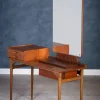 Clearance Pamono Teak Vanity Table with Mirror and Storage, Denmark, 1960s
