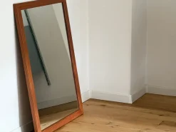 Pamono Teak Wall Mirror by Kai Kristiansen for Aksel Kjersgaard, 1950s><noscript><img width=