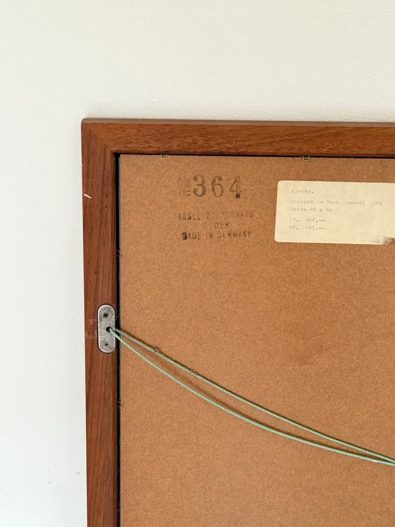 Pamono Teak Wall Mirror by Kai Kristiansen for Aksel Kjersgaard, 1950s> Mirrors