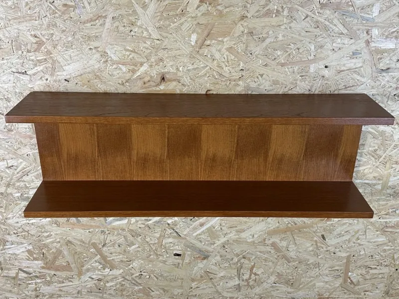 Clearance Pamono Teak Wall Shelf, Denmark, 1960s
