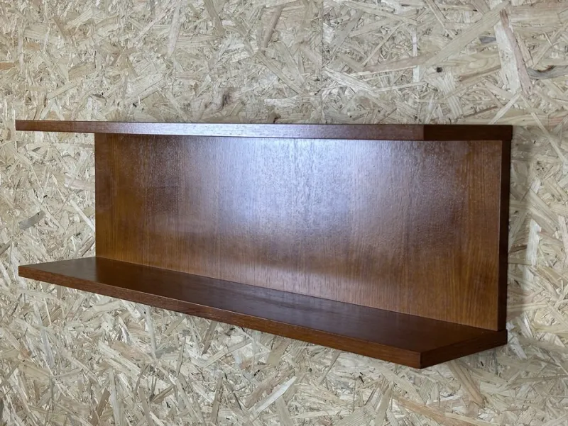 Clearance Pamono Teak Wall Shelf, Denmark, 1960s