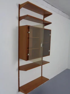 Hot Pamono Teak Wall Unit by Kai Kristiansen for Feldballes Furniture Factory, Denmark, 1960s, Set of 7