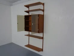 Hot Pamono Teak Wall Unit by Kai Kristiansen for Feldballes Furniture Factory, Denmark, 1960s, Set of 7