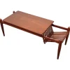 Best Pamono Teak Wood Coffee Table Magazine Rack, Italy, 1960s