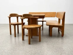 Pamono Team 7 Set with Corner Bench and Table and Chairs, Set of 4><noscript><img width=