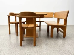 Pamono Team 7 Set with Corner Bench and Table and Chairs, Set of 4><noscript><img width=