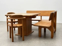 Pamono Team 7 Set with Corner Bench and Table and Chairs, Set of 4><noscript><img width=
