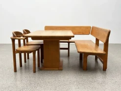 Pamono Team 7 Set with Corner Bench and Table and Chairs, Set of 4><noscript><img width=