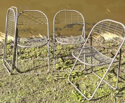 Hot Pamono Ted Net Chairs by Niels Gammelgaard fpr Ikea, 1970s, Set of 4