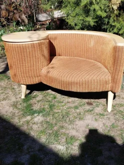 Pamono Telephone Hall Built in Table Bench Gossip Bench, 1960s><noscript><img width=