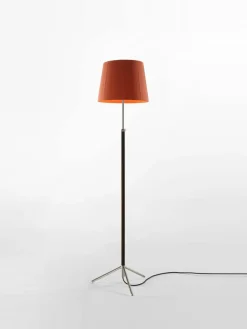 Best Pamono Terracotta and Chrome Pie De Salón G3 Floor Lamp by Jaume Sans