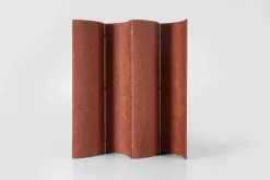 Discount Pamono Terracotta Elm Burl Veneer Room Divider by Daniel Nikolovski & Danu Chirinciuc for KABINET, 2019