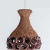 Pamono Terracotta Red Pendant in Ceramic with Holes, Denmark, 1960s> Ceiling Lights