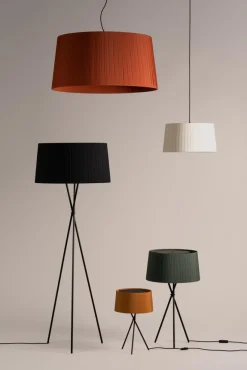 Clearance Pamono Terracotta Trípode G6 Table Lamp by Santa & Cole