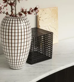 Pamono Tetris Laguna Oak and Marble Console by Morica Design><noscript><img width=