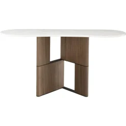 Pamono Tetris Walnut and Marble Console Table by Morica Design> Tables|Console Tables