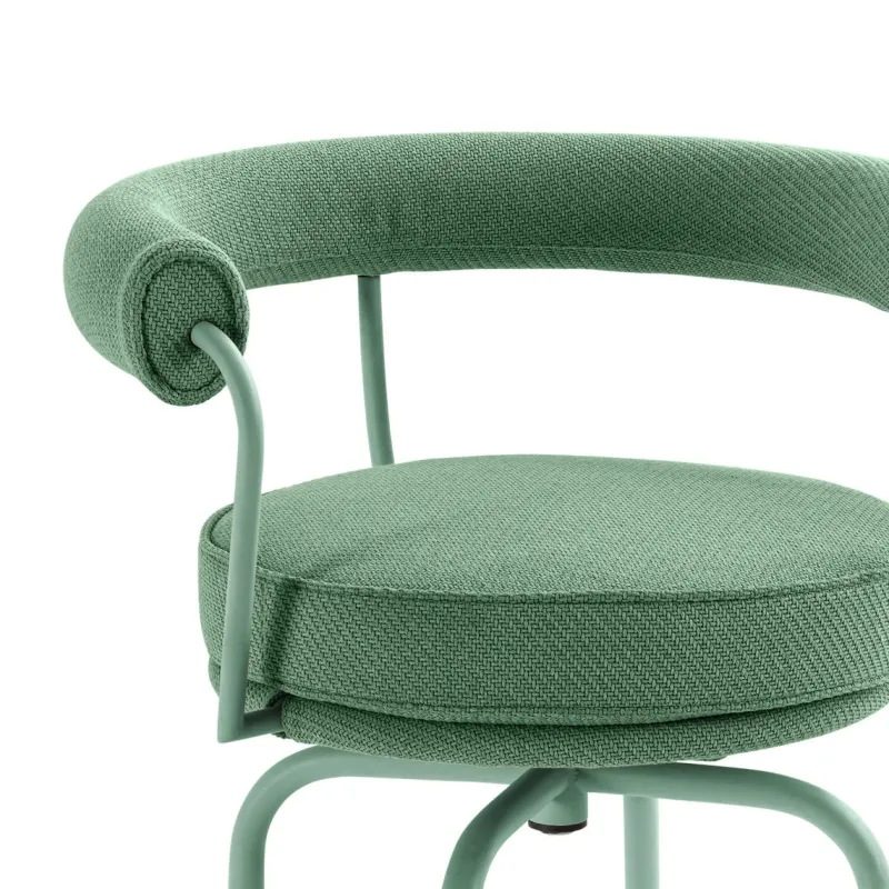 New Pamono Textured Black Lc7 Outdoor Chair by Charlotte Perriand for Cassina