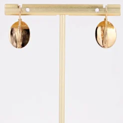 Online Pamono 19th Century 18 Karat French Yellow Gold Lever- Back & Blue Enamel Earrings, Set of 2