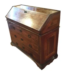New Pamono 18th Century Antique Walnut Drop Front Desk, Marchigiana