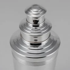 Pamono 20th Century Art Deco English Silver Plated Cocktail Shaker, 1965