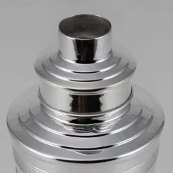 Pamono 20th Century Art Deco English Silver Plated Cocktail Shaker, 1965