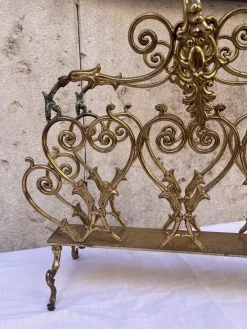 Outlet Pamono 20th Century Baroque Italian Magazine Rack in Brass, 1890s