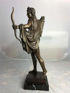 Pamono 20th Century Bronze Statue of Apollo, Greek God of Archery