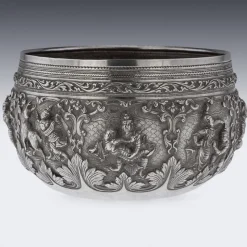 Outlet Pamono 19th Century Burmese Silver Thabeik Bowl, 1880s