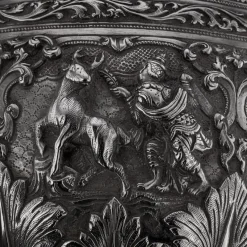 Outlet Pamono 19th Century Burmese Silver Thabeik Bowl, 1880s